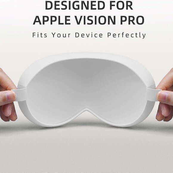 Silicone Case Designed for Apple Vision Pro VR Headset White - Picture 1 of 10